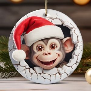 Monkey Christmas Ornament